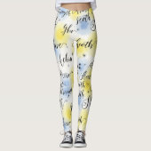 Kraft glaubt nahtloses Muster Leggings (Vorderseite)