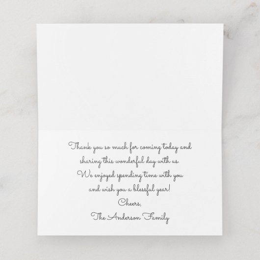 Kraft Gobble Til You Wobble Erntedank Table Platzkarte (Innenseite Aufgefaltet)