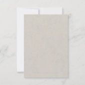 Kraft gold Lace rustikale Country Hochzeit UAWG RSVP Karte (Rückseite)