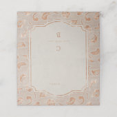 Kraft gold Lace rustikale Hochzeitsszenarien Platz Platzkarte (Außenseite Aufgefaltet)