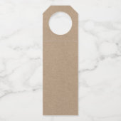 Kraft Green Brush Script Vintag Truck Flaschenanhänger (Rückseite)