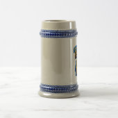 Kraft-grüne Barett-Förster-Tierärzte Bierglas (Mittel)