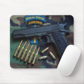 Kraft-grüne Barette SF SFG SOF-Veterane Mousepad (Mit Mouse)