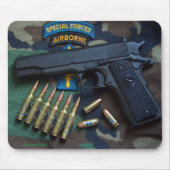 Kraft-grüne Barette SF SFG SOF-Veterane Mousepad (Vorne)