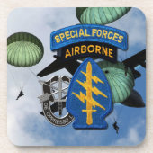 Kraft-Gruppen-grüne Barette SF SFG SFGA Untersetzer (Vorderseite)