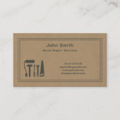 Kraft Handyman & Zuhause Repair Service Business C Visitenkarte (Vorderseite)