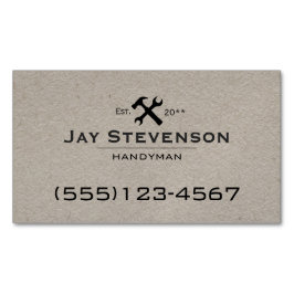 Kraft Handyman Zuhause Reparaturhammer und Schraub Magnetische Visitenkarte