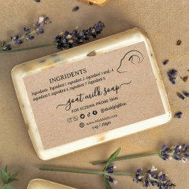 Kraft-Hausgeflügel-Seifenetikett-Aufkleber Rechteckiger Aufkleber