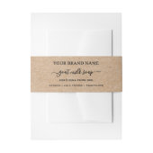 Kraft-Hausgemachte Bauchband-Seifenverpackung Einladungsbanderole (Vorderseite Beispiel)