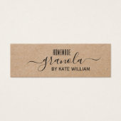 Kraft-Hemisphade-Granola-Etikett (Vorderseite)