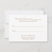 Kraft Holiday Gift Certificate (Rückseite)