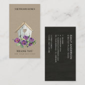 KRAFT HOLZPLATZ BIRD HOTEL DANK IHR REALTOR VISITENKARTE (Vorne/Hinten)