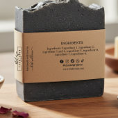 Kraft Homemade Soap wrap Label  with logo Einladungsbanderole