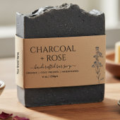 Kraft Homemade Soap wrap Label  with logo Einladungsbanderole