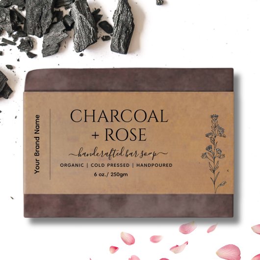 Kraft Homemade Soap wrap Label  with logo Einladungsbanderole