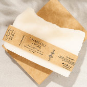 Kraft Homemade Soap wrap Label  with logo Einladungsbanderole