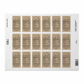 Kraft Honey Nutrition Fakt Bee Comb Säugling Warnu Adressaufkleber (Vorne)