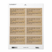 Kraft Honeycomb Label Gold Honey (Vorne)