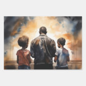 Kraft im Gebet: Der glückliche Moment einer Famili Geschenkpapier Set (Vorderseite 2)