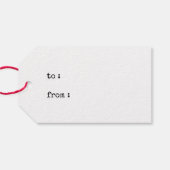 Kraft Inimalist Frohe Weihnachten Geschenkanhänger (Rückseite Horizontal)