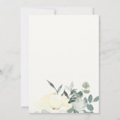 KRAFT IVORY WHITE AQUA FLORAL ERSTER HOLY COMMUNIO EINLADUNG (Rückseite)