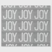 Kraft Joy Wrapping Paper, Grau Geschenkpapier (Flach)
