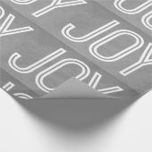 Kraft Joy Wrapping Paper, Grau Geschenkpapier (Ecke)