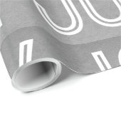 Kraft Joy Wrapping Paper, Grau Geschenkpapier (Rolleneckpunkt)