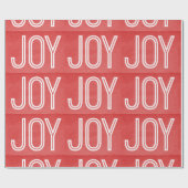 Kraft Joy Wrapping Paper, Red Geschenkpapier (Flach)