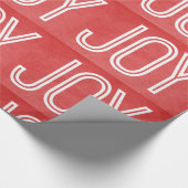 Kraft Joy Wrapping Paper, Red Geschenkpapier (Ecke)