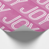 Kraft Joy Wrapping Paper, rosa Geschenkpapier (Ecke)