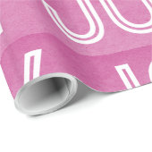 Kraft Joy Wrapping Paper, rosa Geschenkpapier (Rolleneckpunkt)