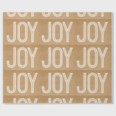 Kraft Joy Wrapping Paper, Tan Geschenkpapier (Flach)
