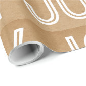 Kraft Joy Wrapping Paper, Tan Geschenkpapier (Rolleneckpunkt)