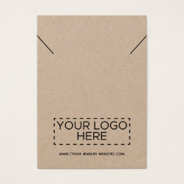Kraft-Kette Hinzufügen Ihrer Logo-Schmuckkarte