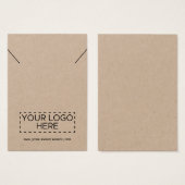 Kraft-Kette Hinzufügen Ihrer Logo-Schmuckkarte (Vorne & Hinten)