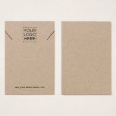 Kraft-Kette Hinzufügen Ihrer Logo-Schmuckkarte (Vorne & Hinten)