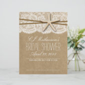 Kraft, Lace & Starfish Beach Brautparty Division (Stehend Vorderseite)