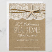 Kraft, Lace & Starfish Beach Brautparty Division (Vorne/Hinten)