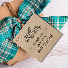 Kraft Laurel handgefertigt mit Liebe-Geschenketike