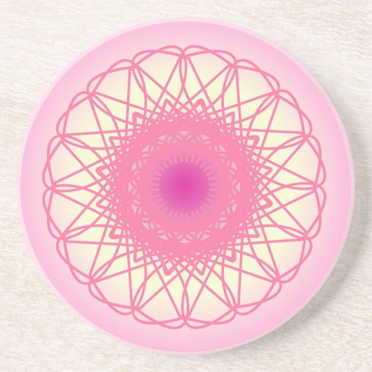 Kraft-Mandala Getränkeuntersetzer (Vorne)