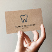 Kraft Modern Black Beruflich Dental Care Visitenkarte