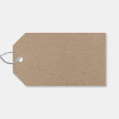 Kraft Modern Brush Script Weihnachtsgrün Geschenkanhänger (Rückseite Horizontal)