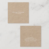 Kraft Modern modische Karo Minimalistisch Beruflic Quadratische Visitenkarte (Vorne/Hinten)