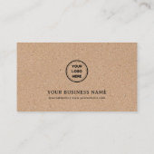 Kraft Modern Simple Minimal Coffee Cup Shop Café Treuekarte (Rückseite)