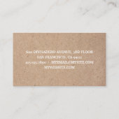 Kraft Moderne Berufliche Zahnmedizin Visitenkarte (Rückseite)