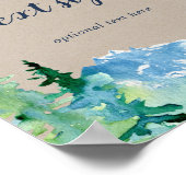 Kraft-Mountain-Cards & Geschenke Benutzerdefiniert Poster (Ecke)