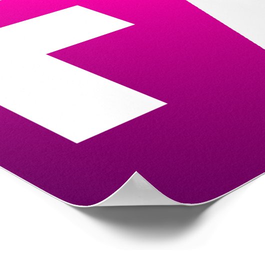 Kraft Mut Hoffnung Glaube - Inspirationsrosa Poster (Ecke)