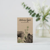 Kraft Natural Themed Display Cards Visitenkarte (Stehend Vorderseite)