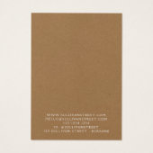 Kraft Ohrringe Schmuckanzeigekarte (Rückseite)